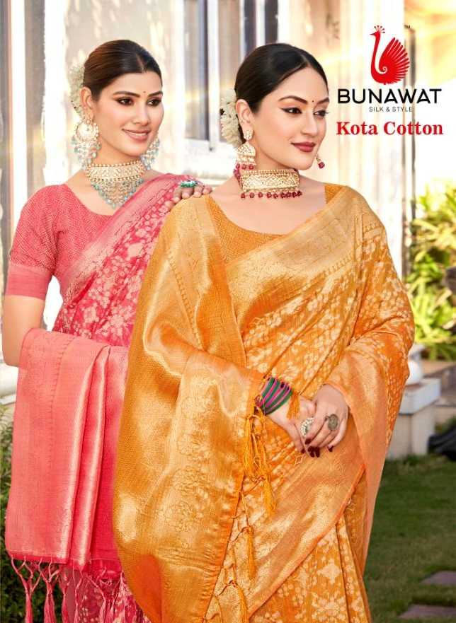 bunawat kota cotton wedding saris wholesaler