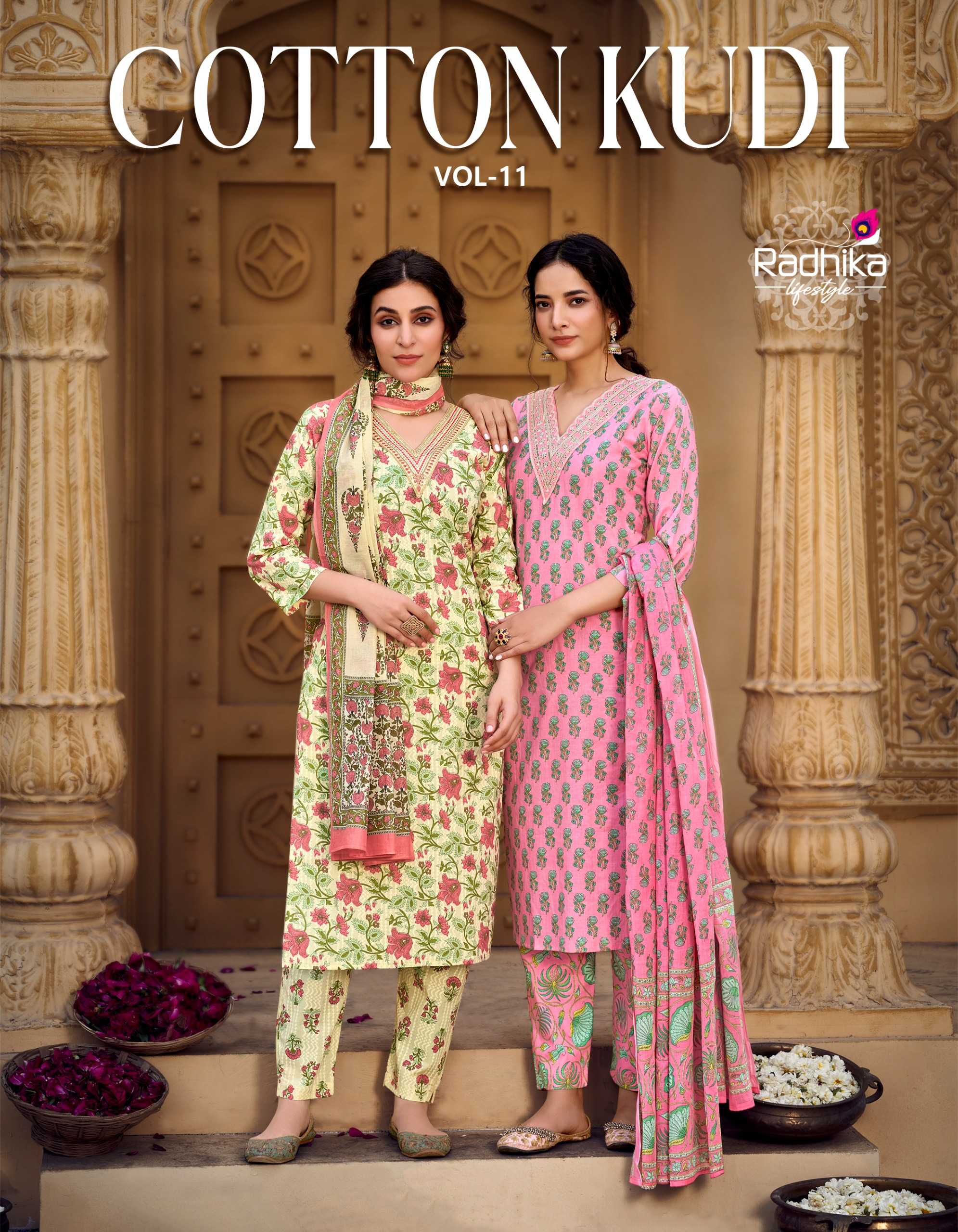 cotton kudi vol 11 by radhika lifestyle amazing readymade cotton 3pcs supplier