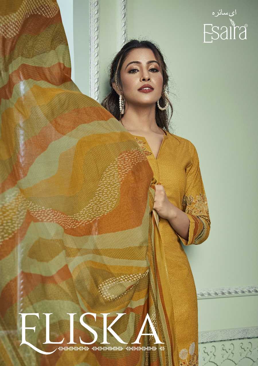 esta esaira eliska beautiful cotton digital print drees material