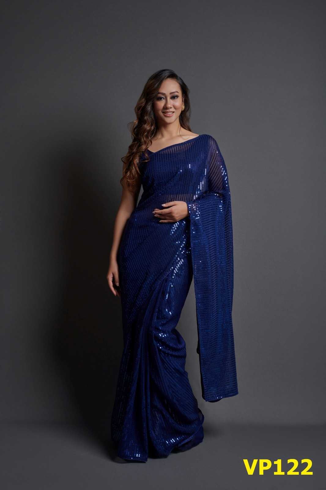 fashion berry plain sequence vp121-vp130 nx amazing designer sarees 