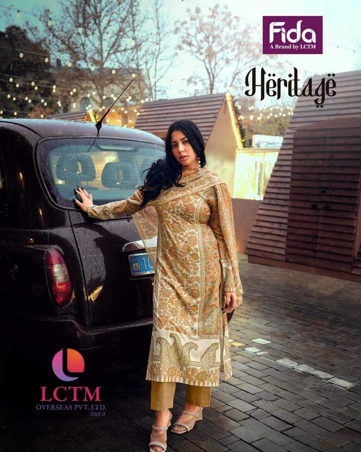fida heritage digital print cotton pakistani salwar suit material