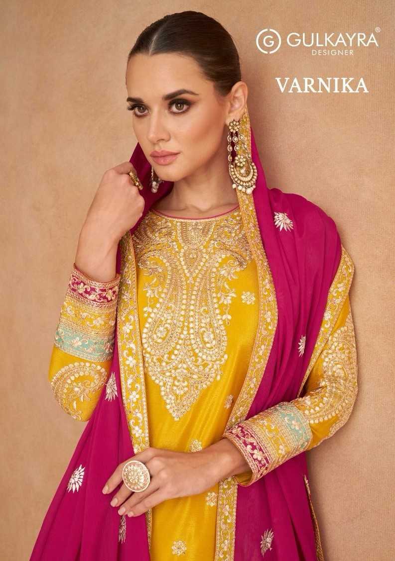 gulkayra varnika readymade designer wedding wear plazo style salwar kameez