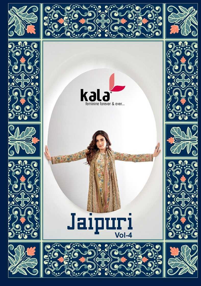 jaipuri vol 4 by kala cotton unstitch salwar suit catalog