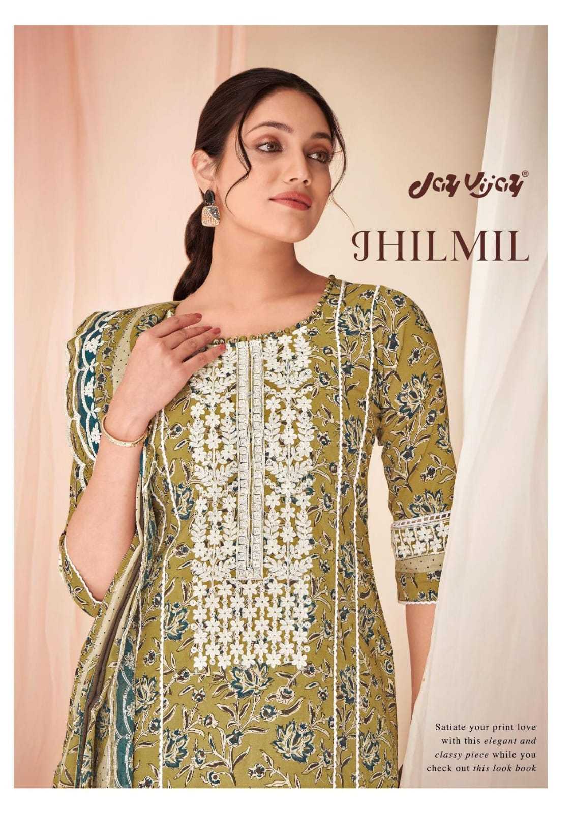 jayvijay jhilmil classy look cotton print unstitch salwar kameez