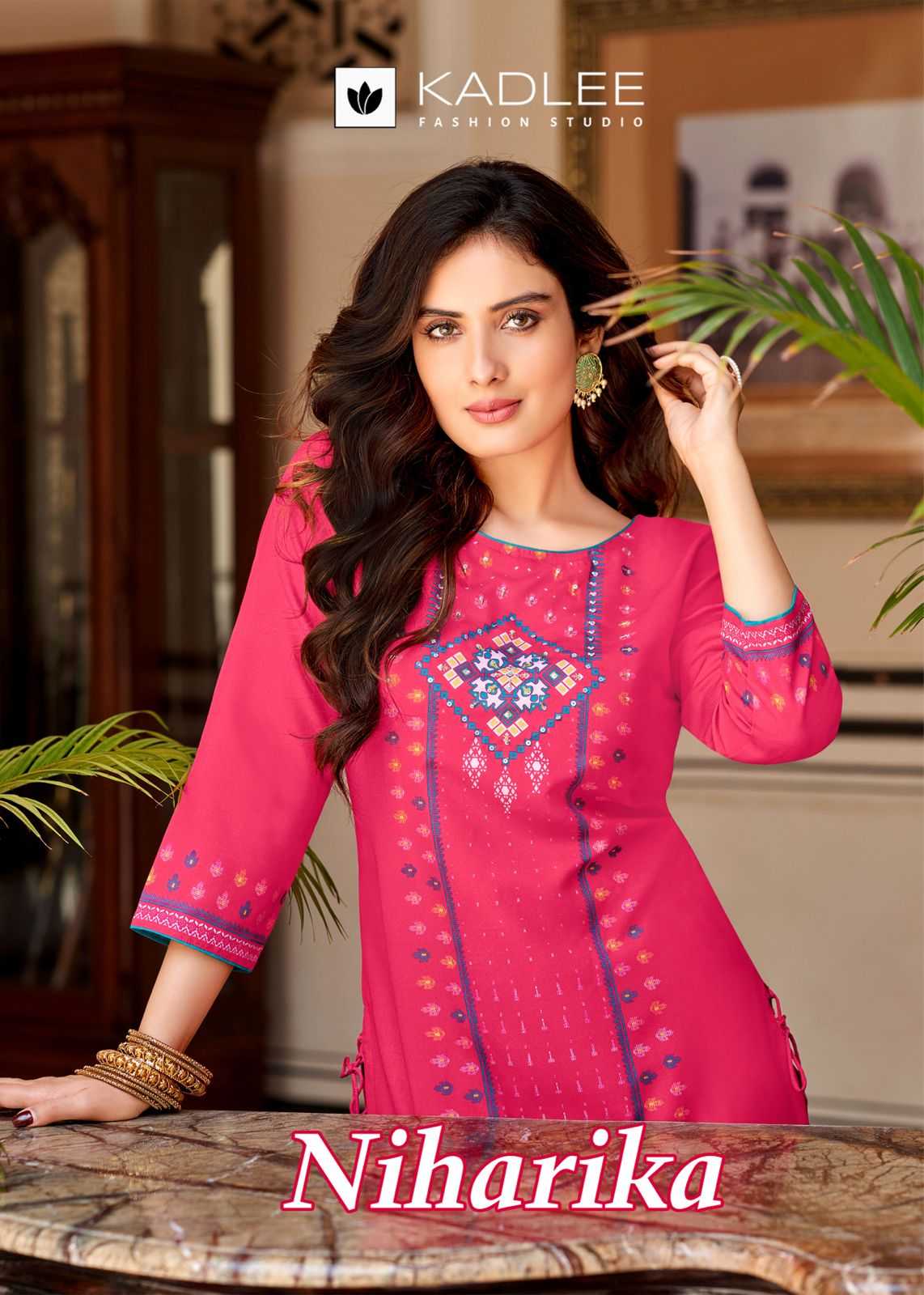 kadlee niharika stitched elegant handwork kurti catalog
