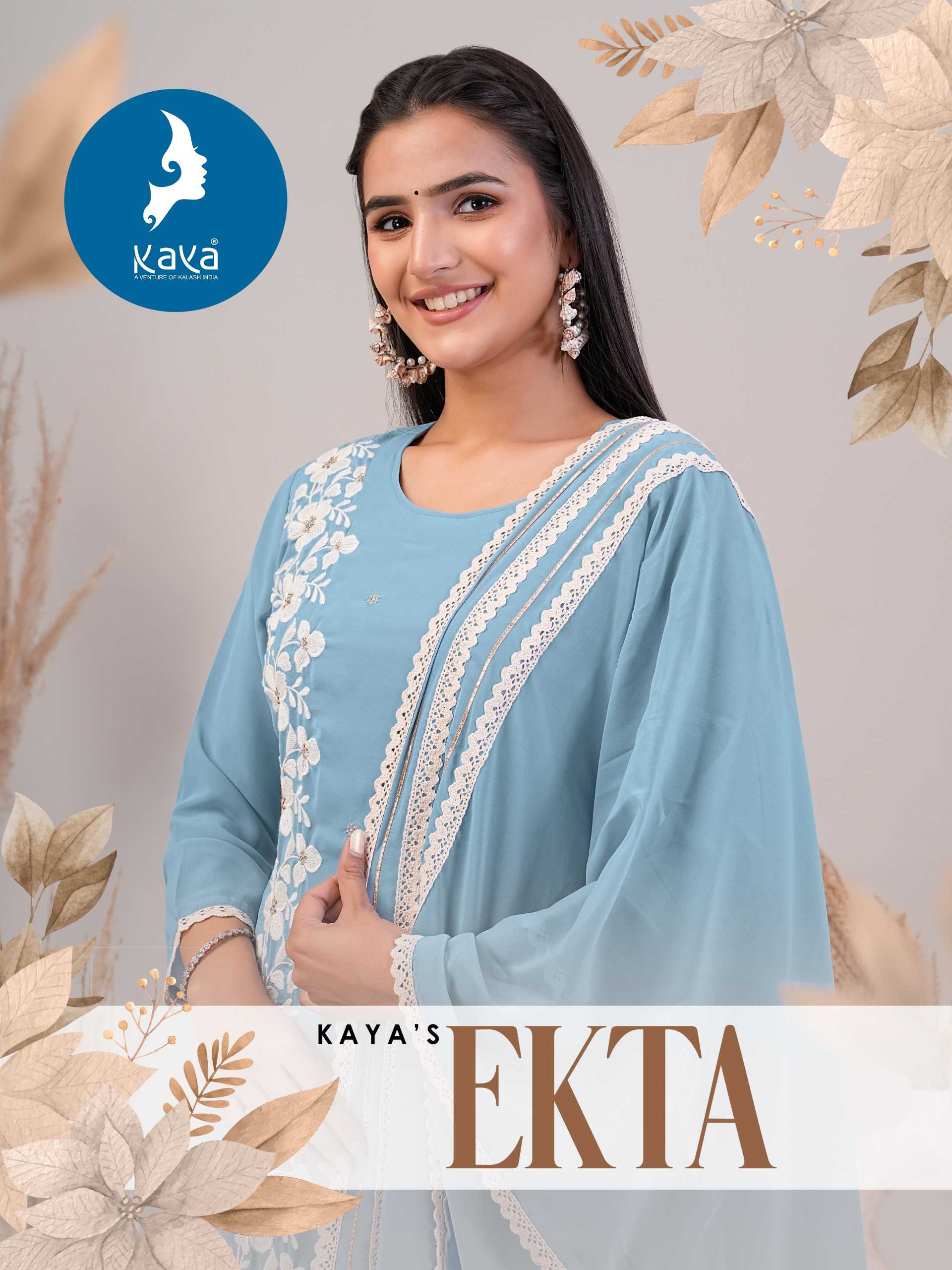 kaya ekta eid special readymade straight concept 3pcs suit