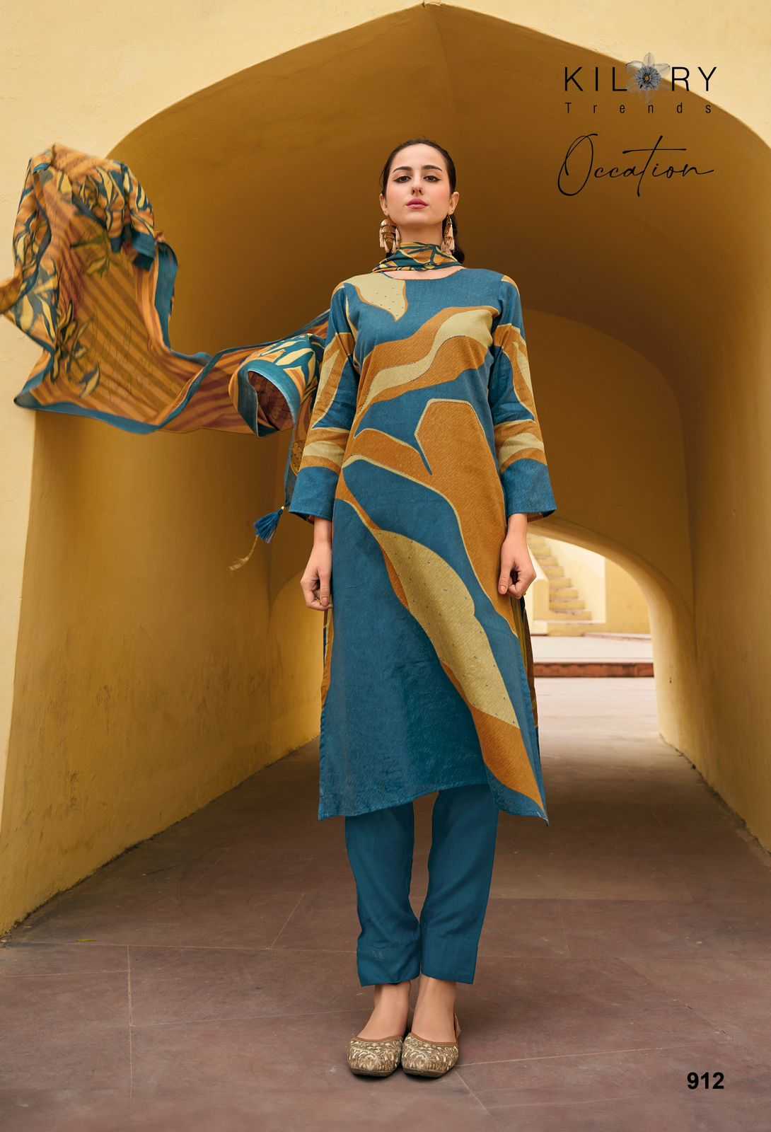 kilory trends occation jaam cotton with handwork dress material