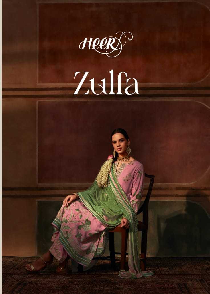 kimora heer zulfa designer muslin digital print with embroidery work dress material