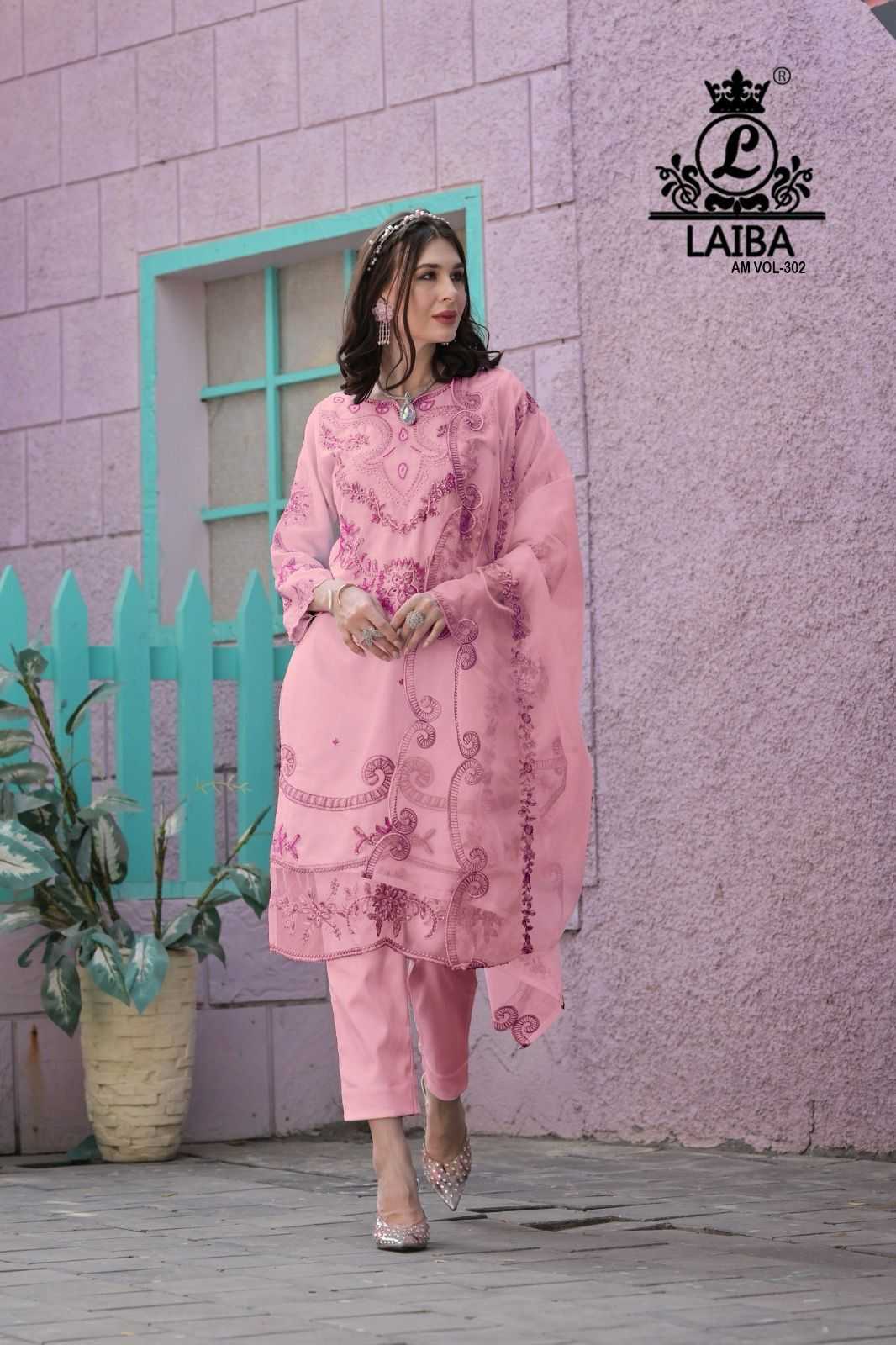 laiba 302 readymade pakistani kurti pant dupatta collection