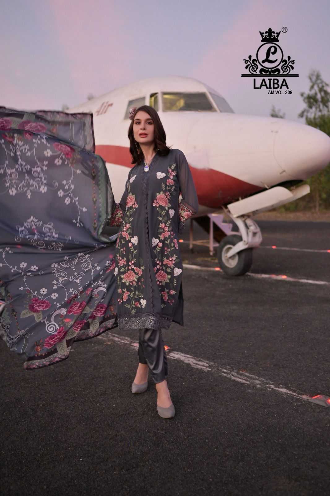 laiba 308 lattest festive collection readymade pakistani top bottom dupatta