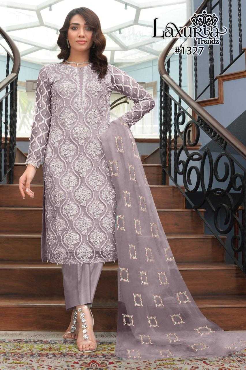 laxuria 1327 festive wear designer pakistani kurti pant dupatta collection