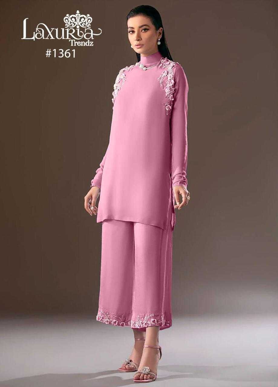 laxuria 1361 stylish readymade paksitani cord set 