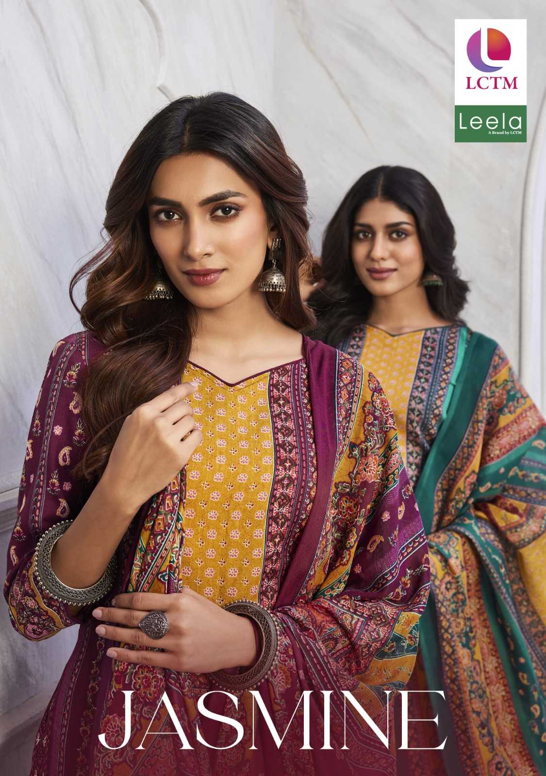leela designer jasmine fancy pakistani dress material