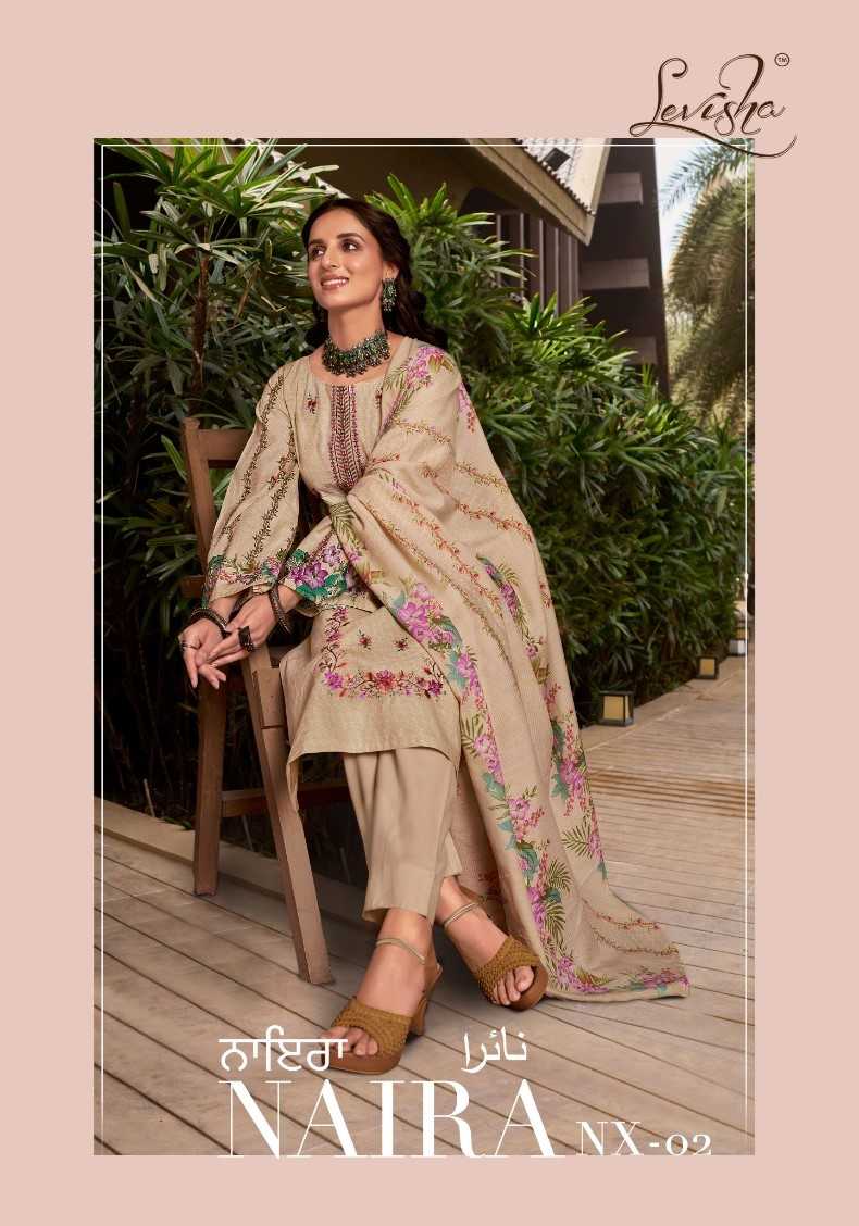levisha naira nx vol 2 lattest pakistani print dress material