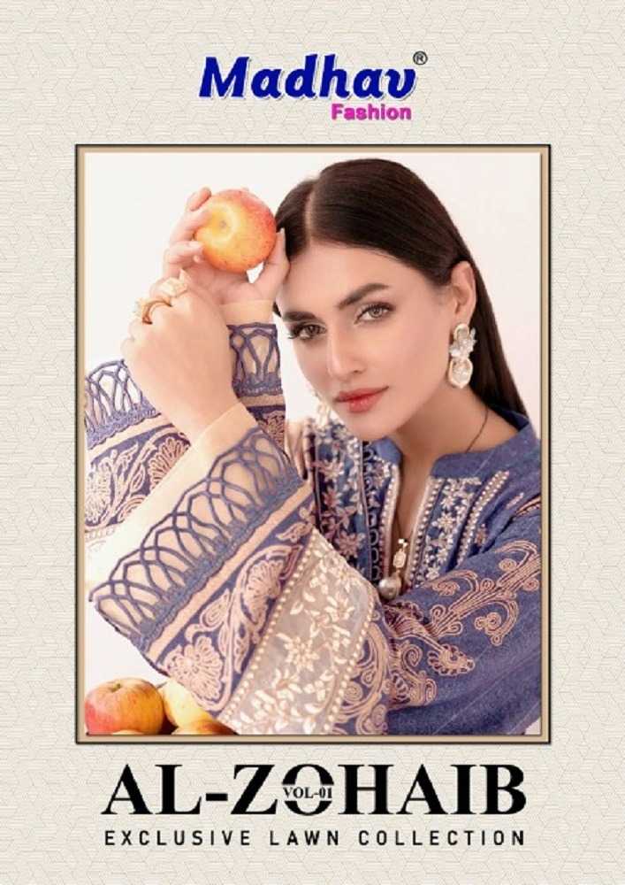 madhav fashion al zohaib pakistani suit lawn collection