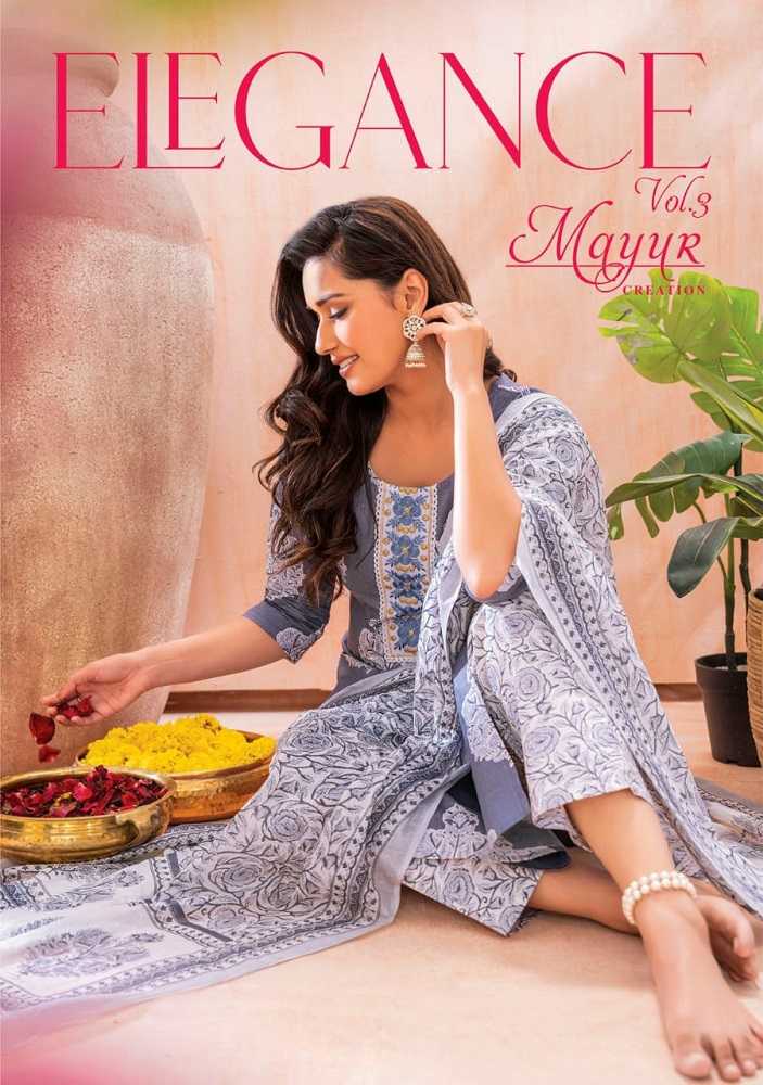mayur creation elegance vol 3 latest summer collection fullstitch kurti pant dupatta