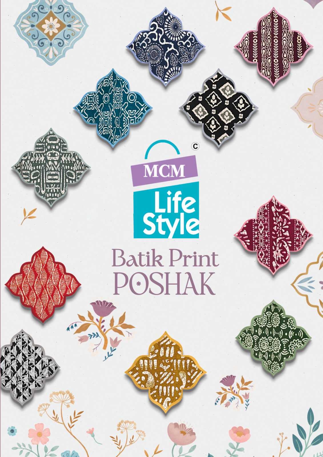 mcm lifestyle poshak fancy batik print special comfy unstitch salwar kameez