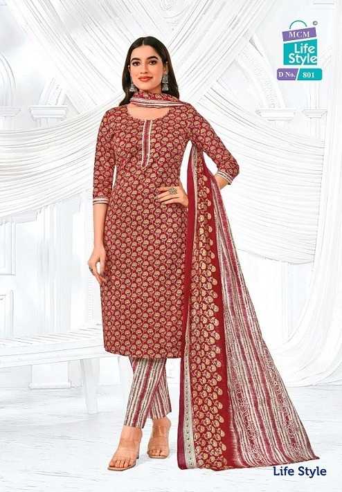 mcm lifestyle vol 8 cotton unstitch salwar suit collection 