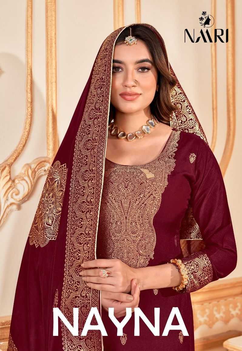 naari nayna special colours festive wear 3pcs dress material