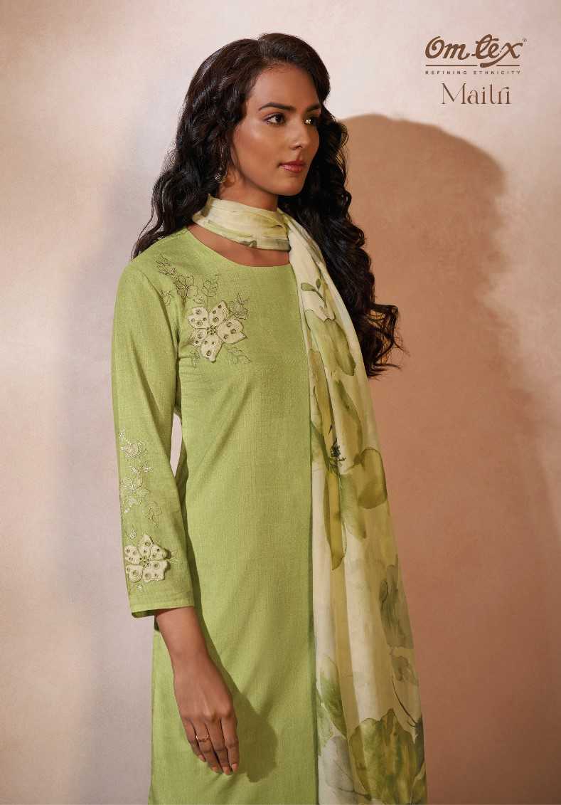 omtex maitri fancy lawn cotton digital print dress material
