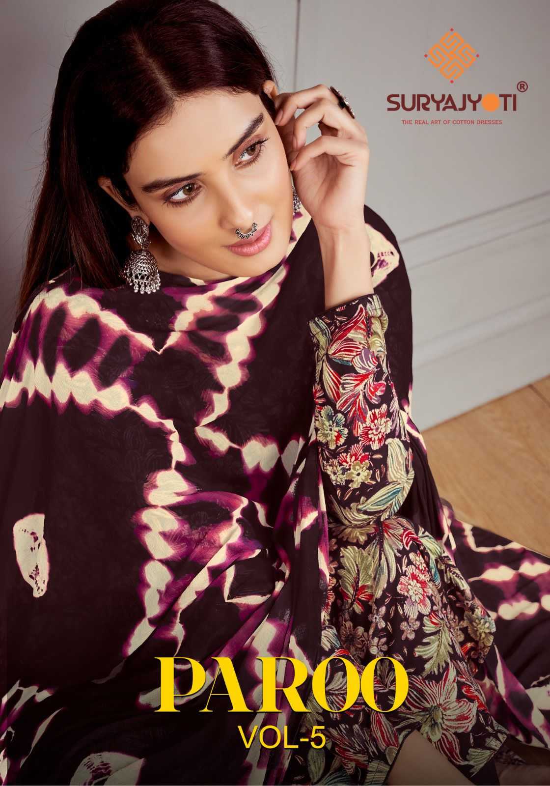 paroo vol 5 by suryajyoti fancy amazing print casual dress material