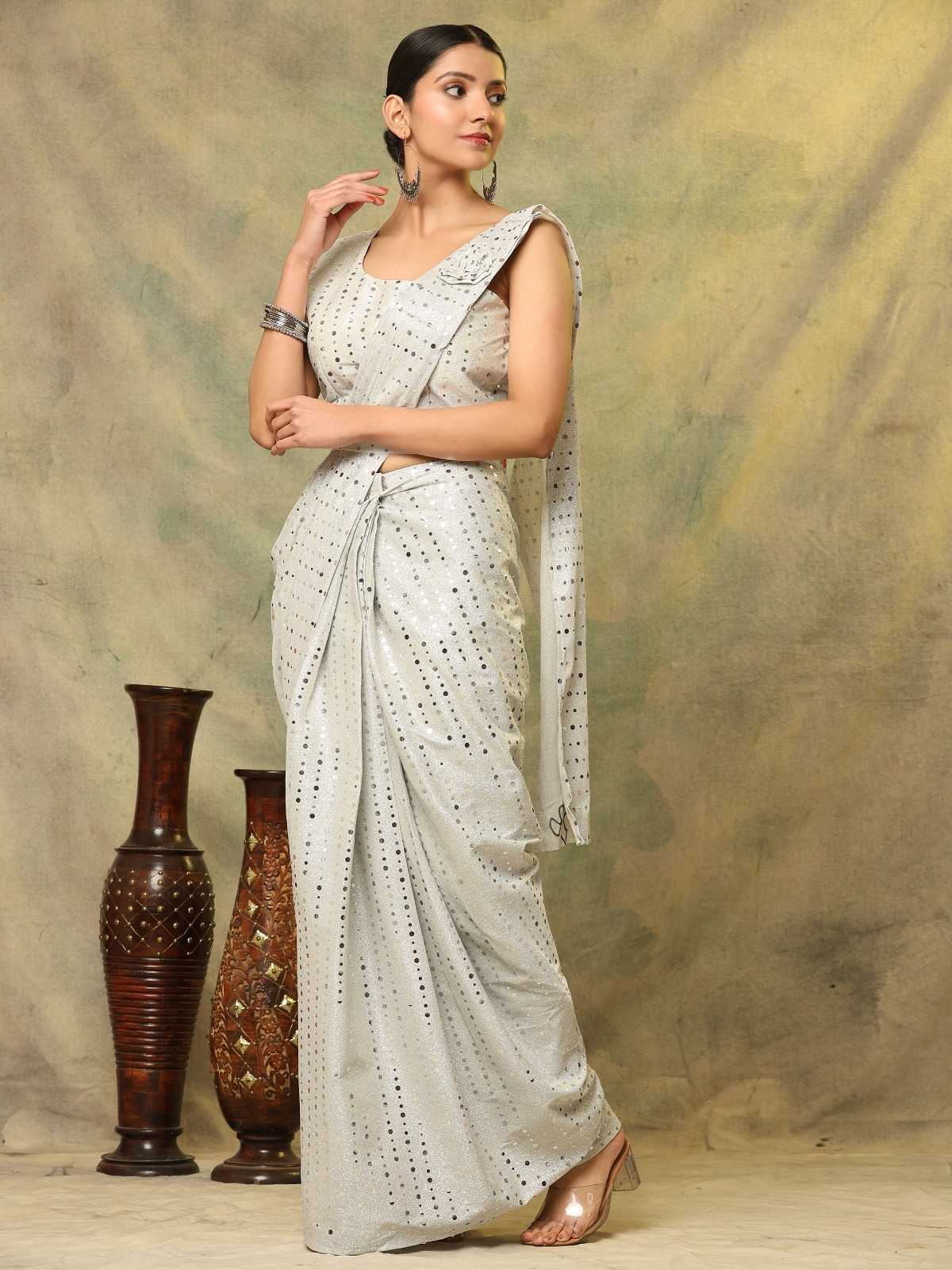 pr a298 designer ready to wear mirror work sarees 
