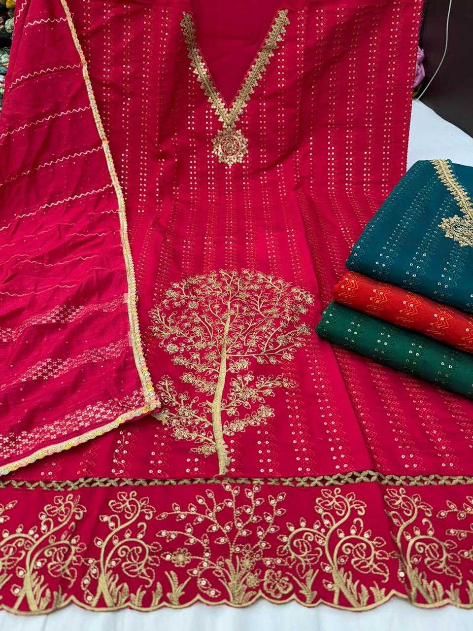 pr fancy laces pattern part 2 designer festive wear dress material