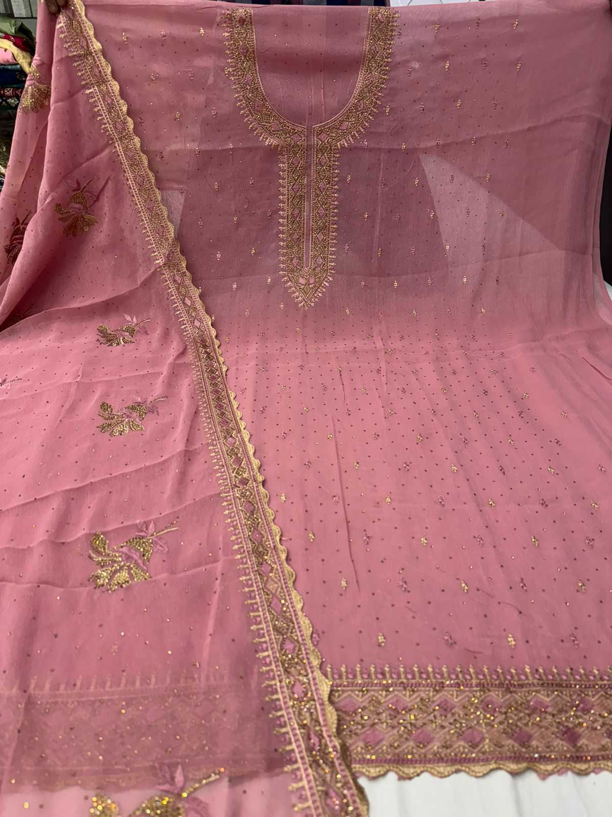 pr hazel designer festive wear dress material collection