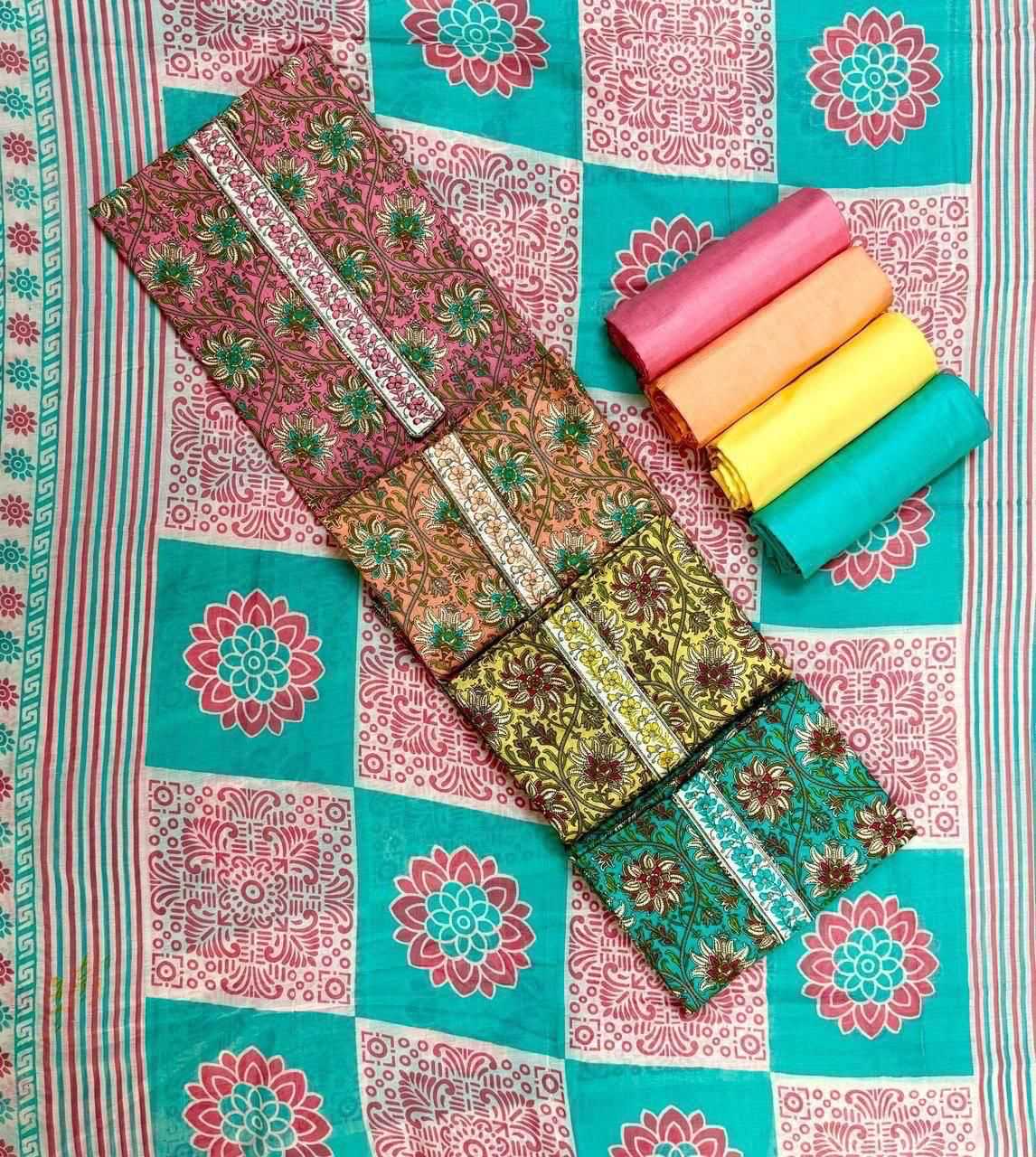 pr jaipuri style cotton suits part 5 casual collection dress material