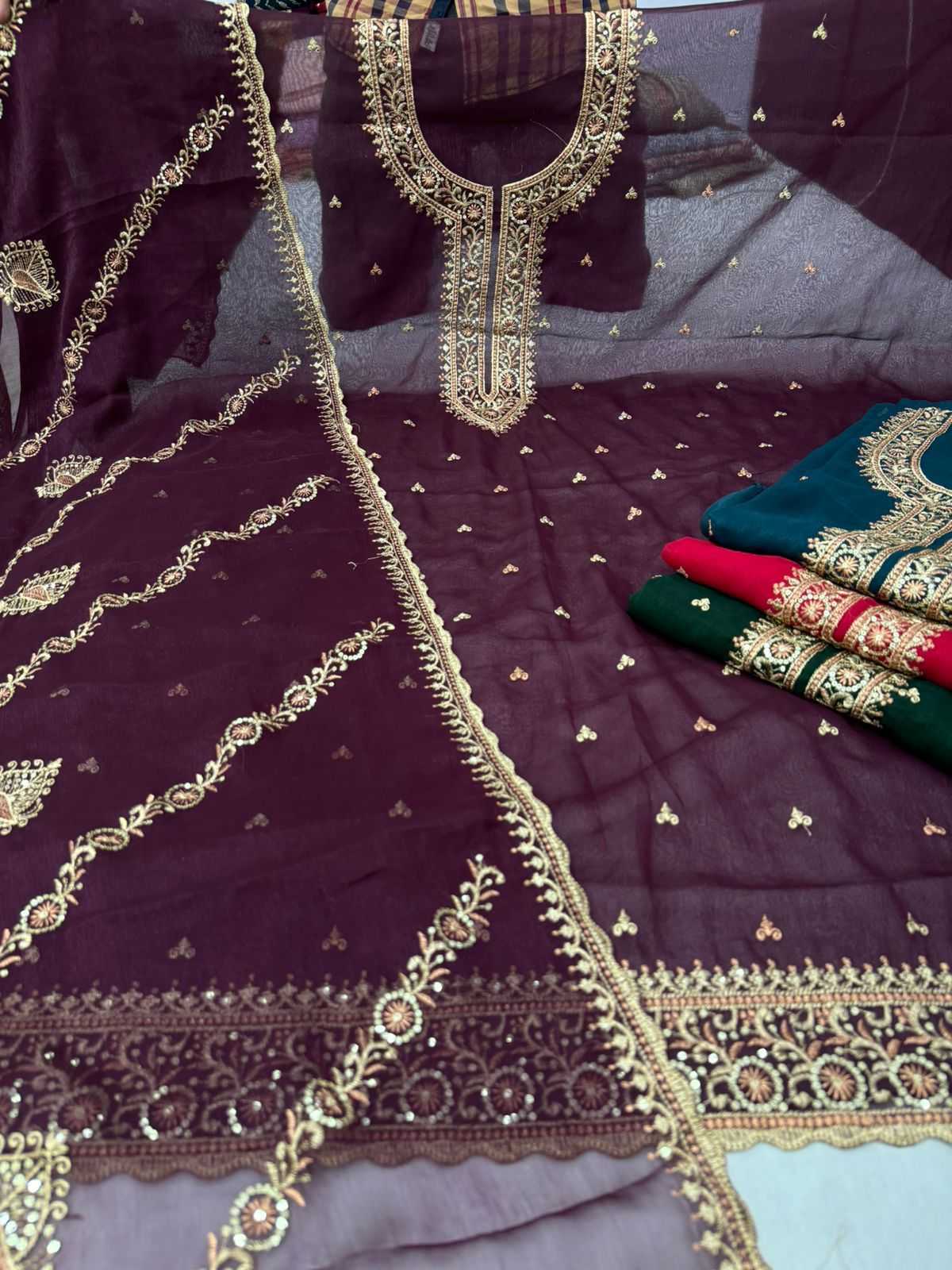 pr komal designer wedding wear unstitch salwar kameez