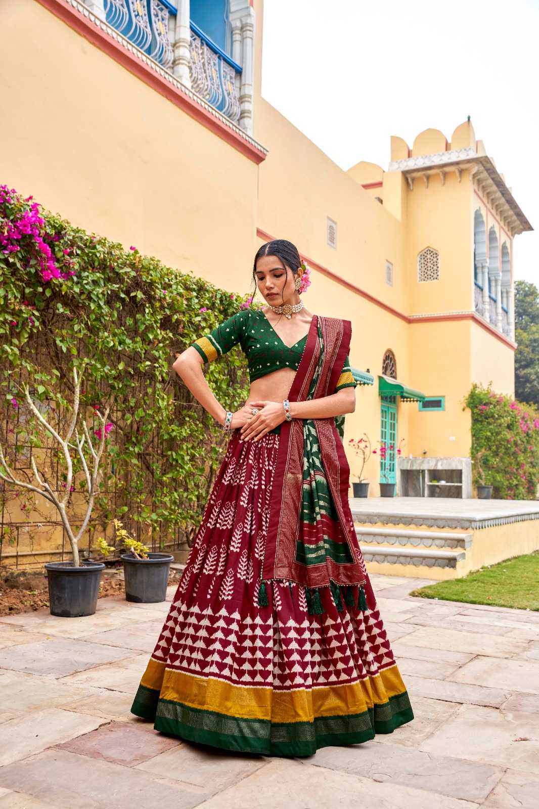 pr lnb1200 function wear stitch lehenga with unstitch blouse dupatta collection