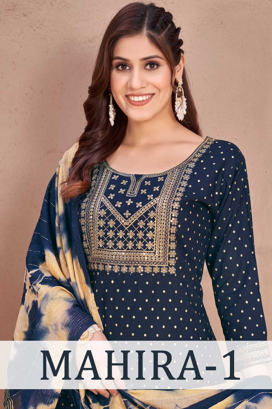 pr mahira vol 1 fullstitch gold print salwar kameez in plus size
