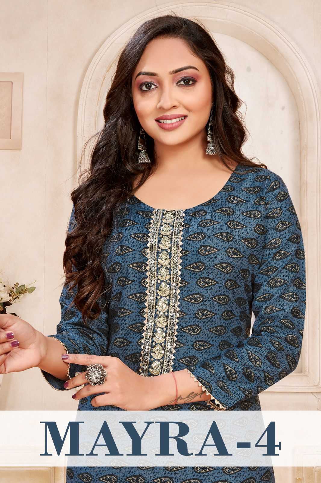 pr mayra vol 4 readymade simple ladies kurti in plus sizes