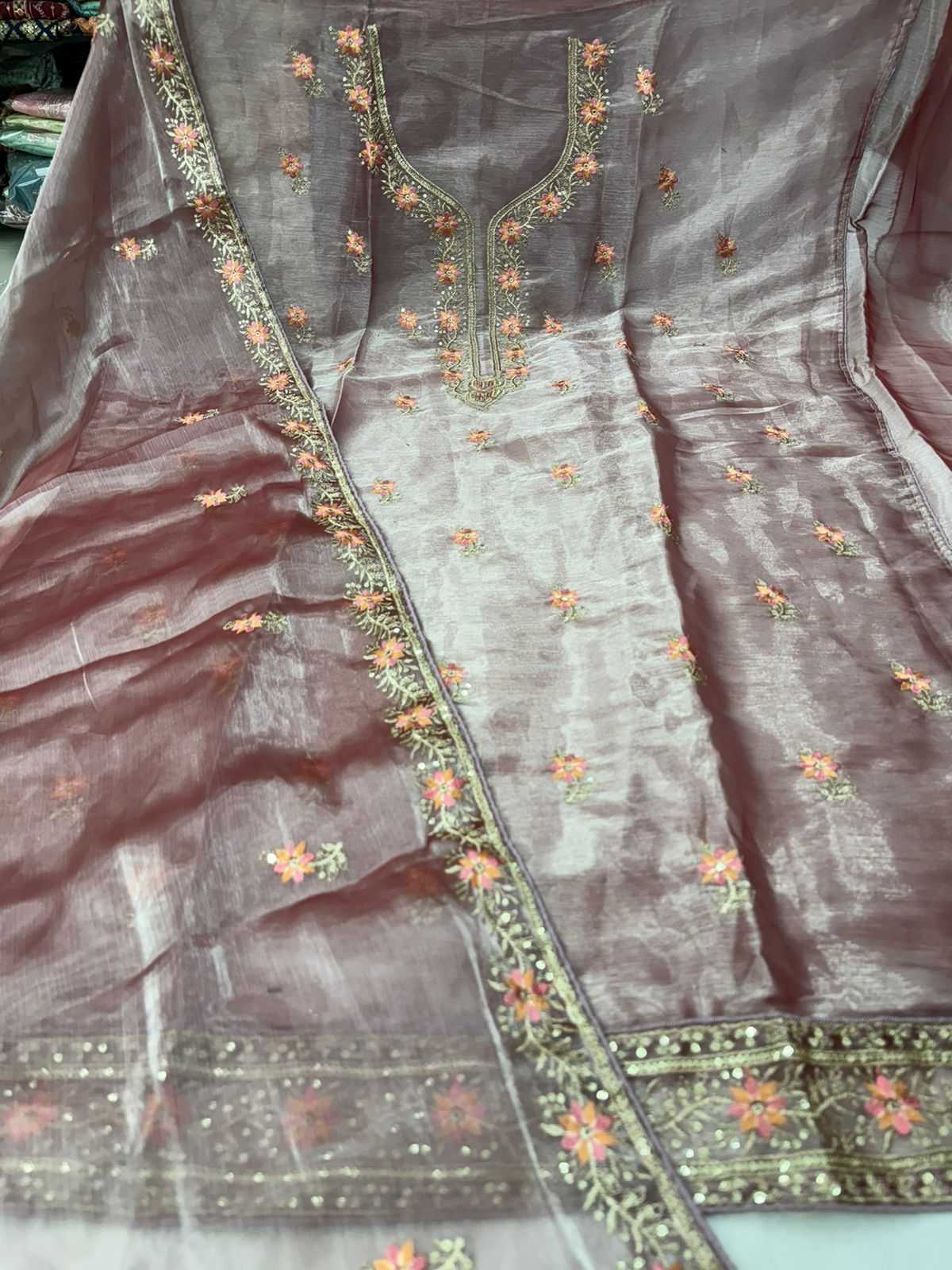 pr pragati occasion wear viscose shimmer dress material