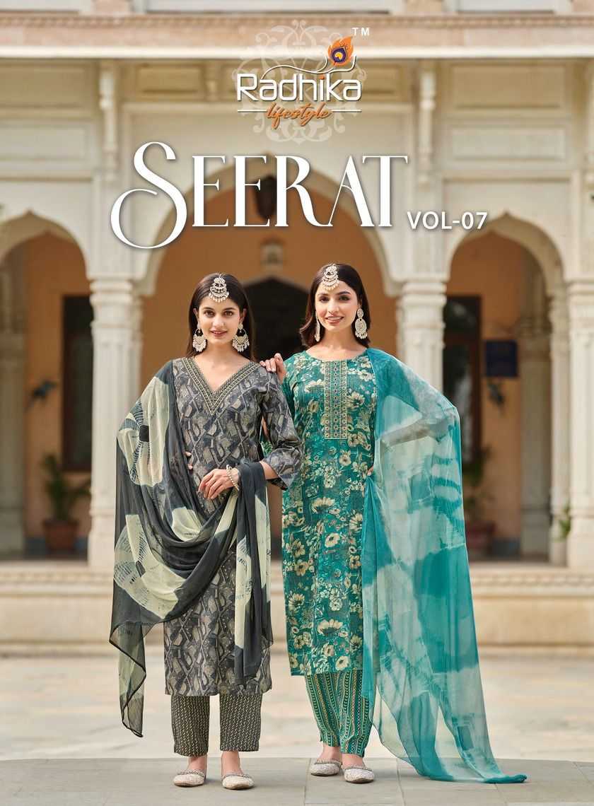 radhika lifestyle seerat vol 7 fullstitch amazing straight salwar kameez in plus sizes