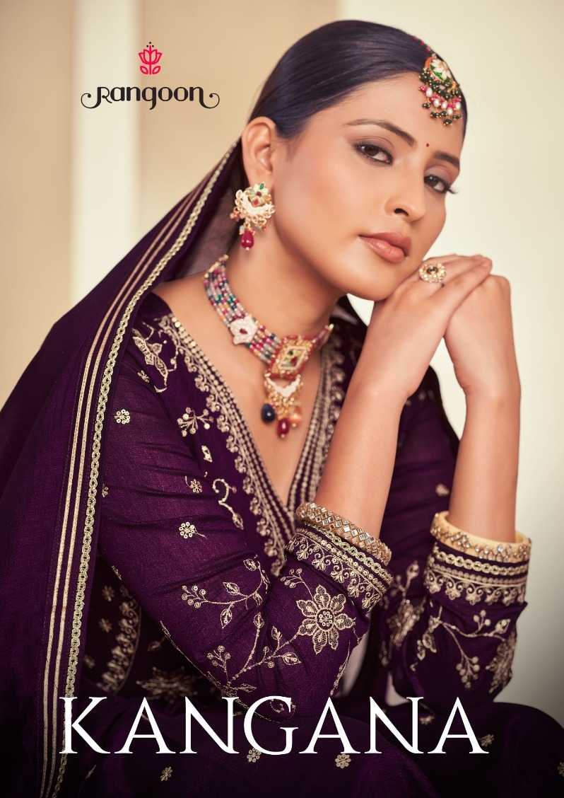 rangoon kangana festive wear readymade long 3pcs suit supplier