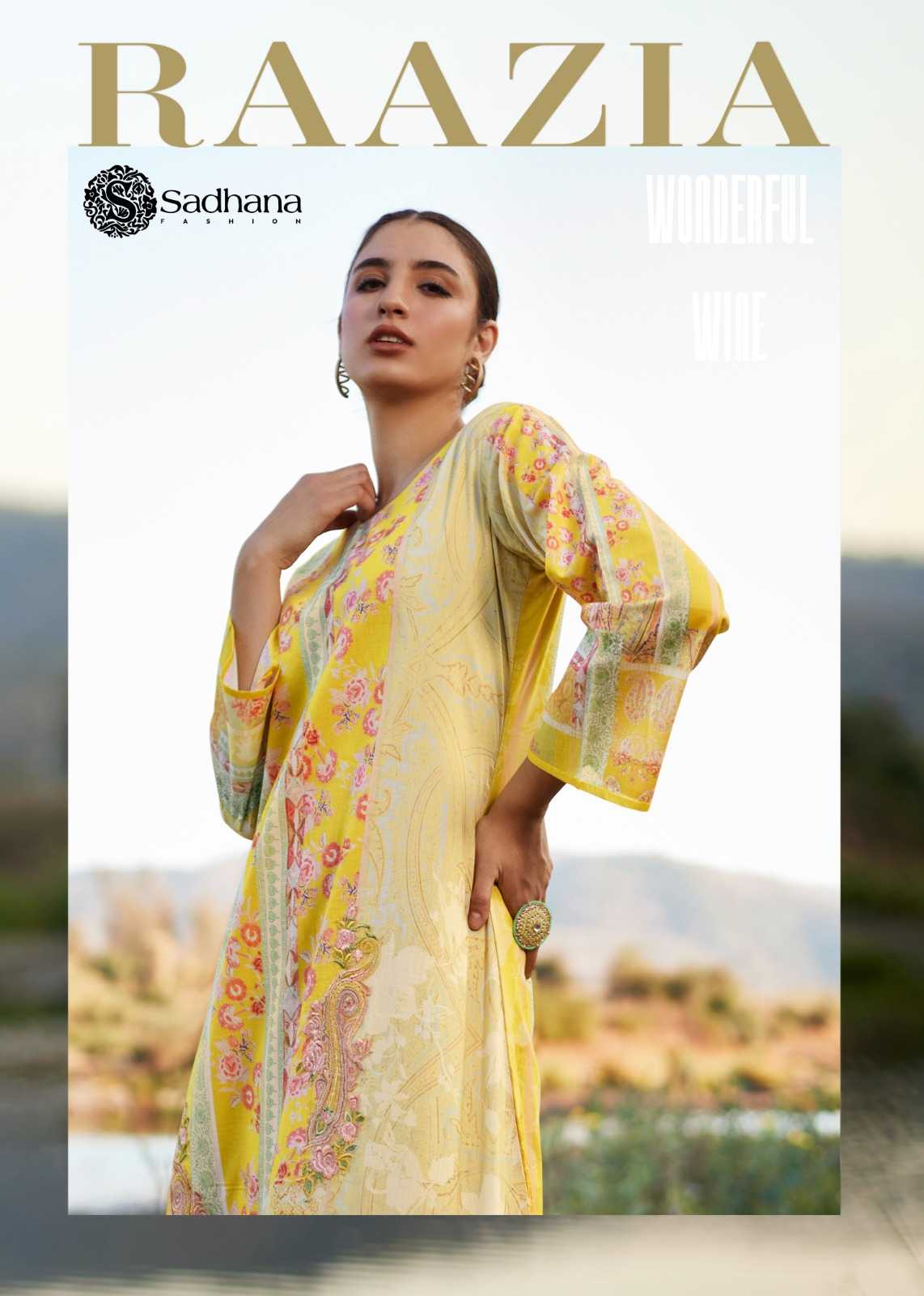 sadhana fashion raazia fancy cotton dress material