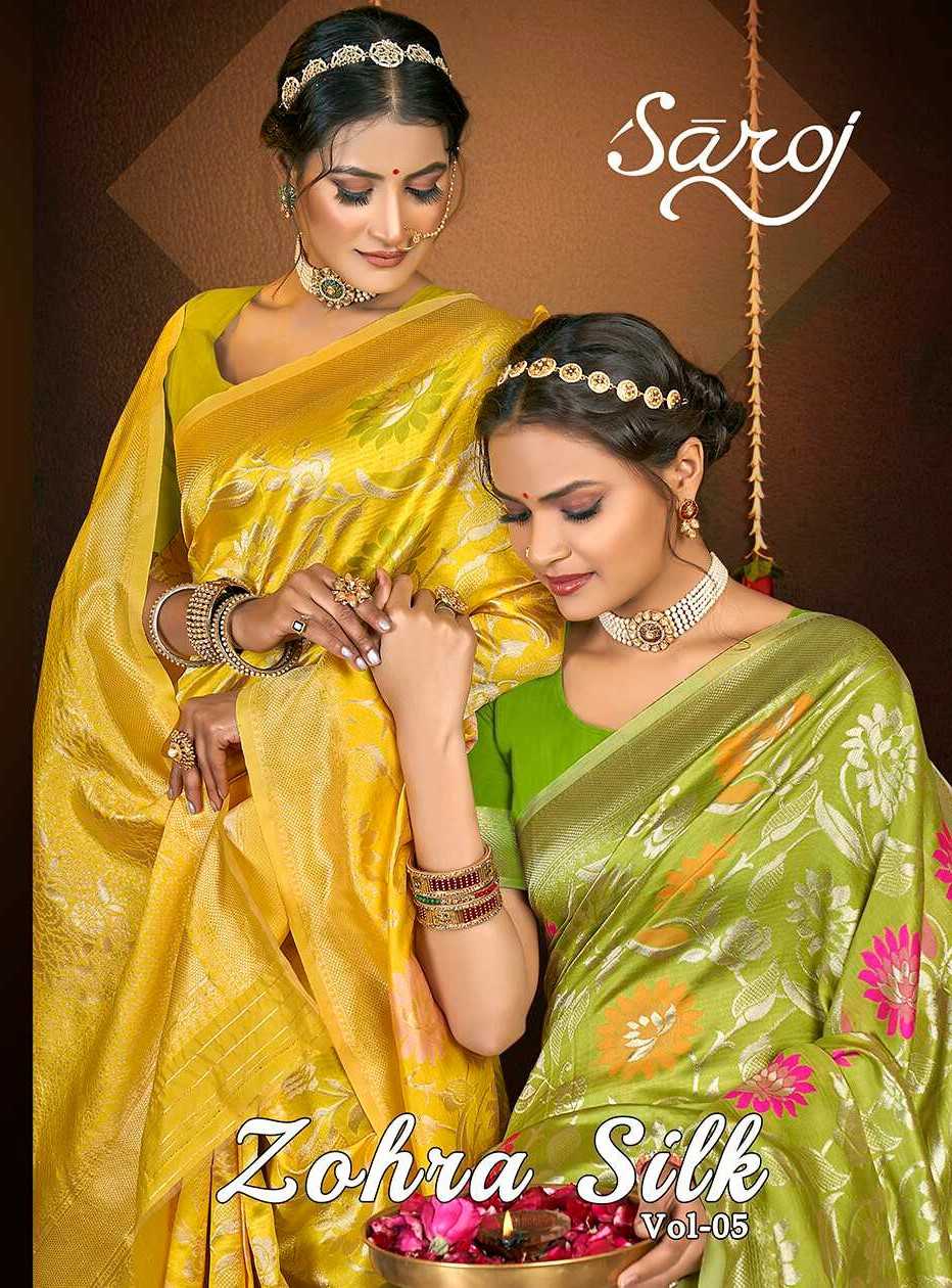 saroj zohra silk vol 5 beautiful sarees supplier