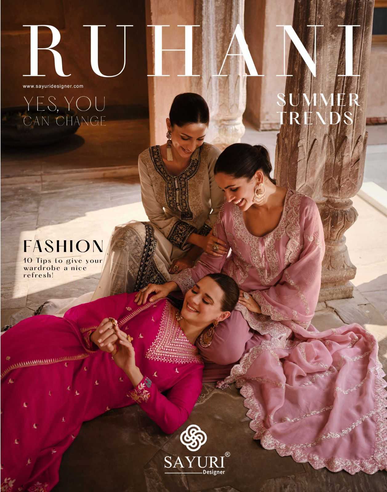 sayuri designer ruhani fullstitch occasion wear embroidery work top bottom dupatta