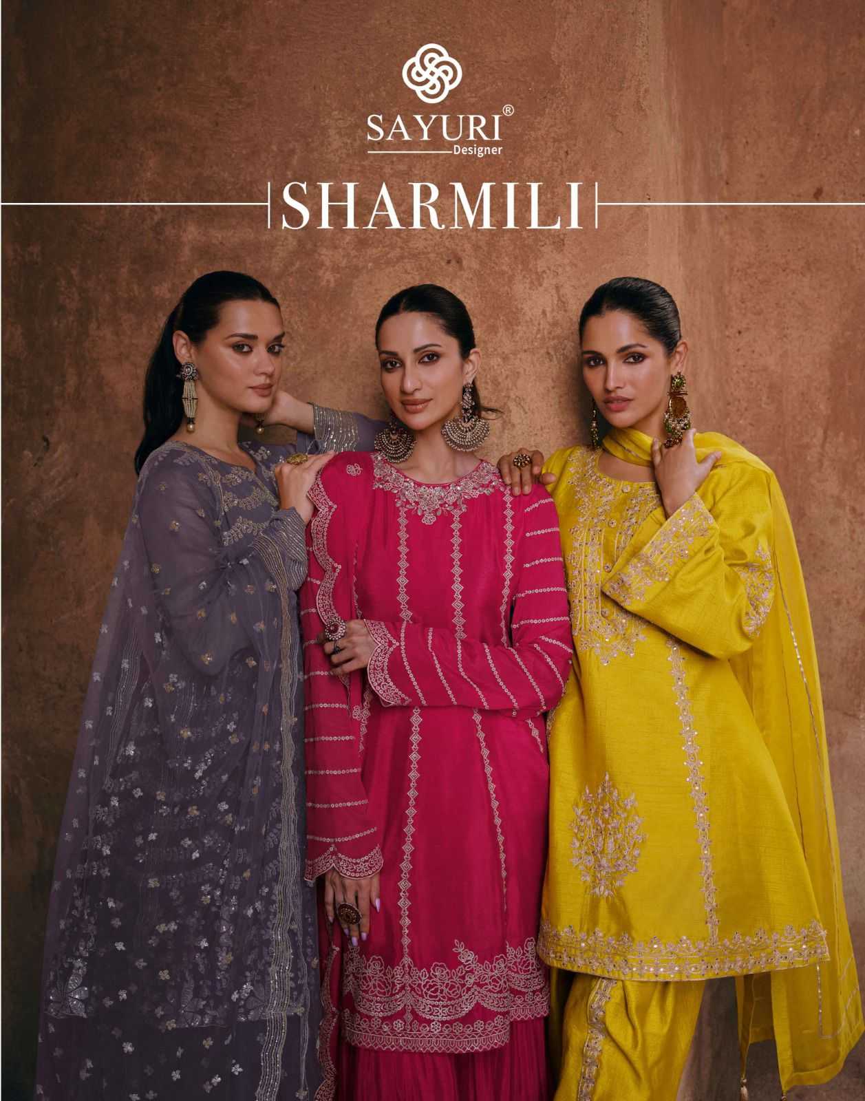 sayuri designer sharmili exclusive party wear readymade 3pcs suit