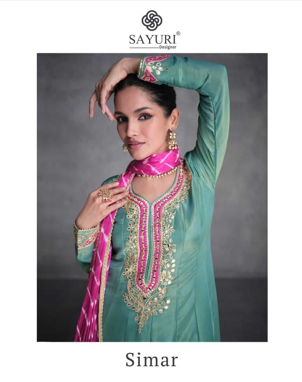 sayuri designer simar readymade traditional wear plazzo kurti and dupatta