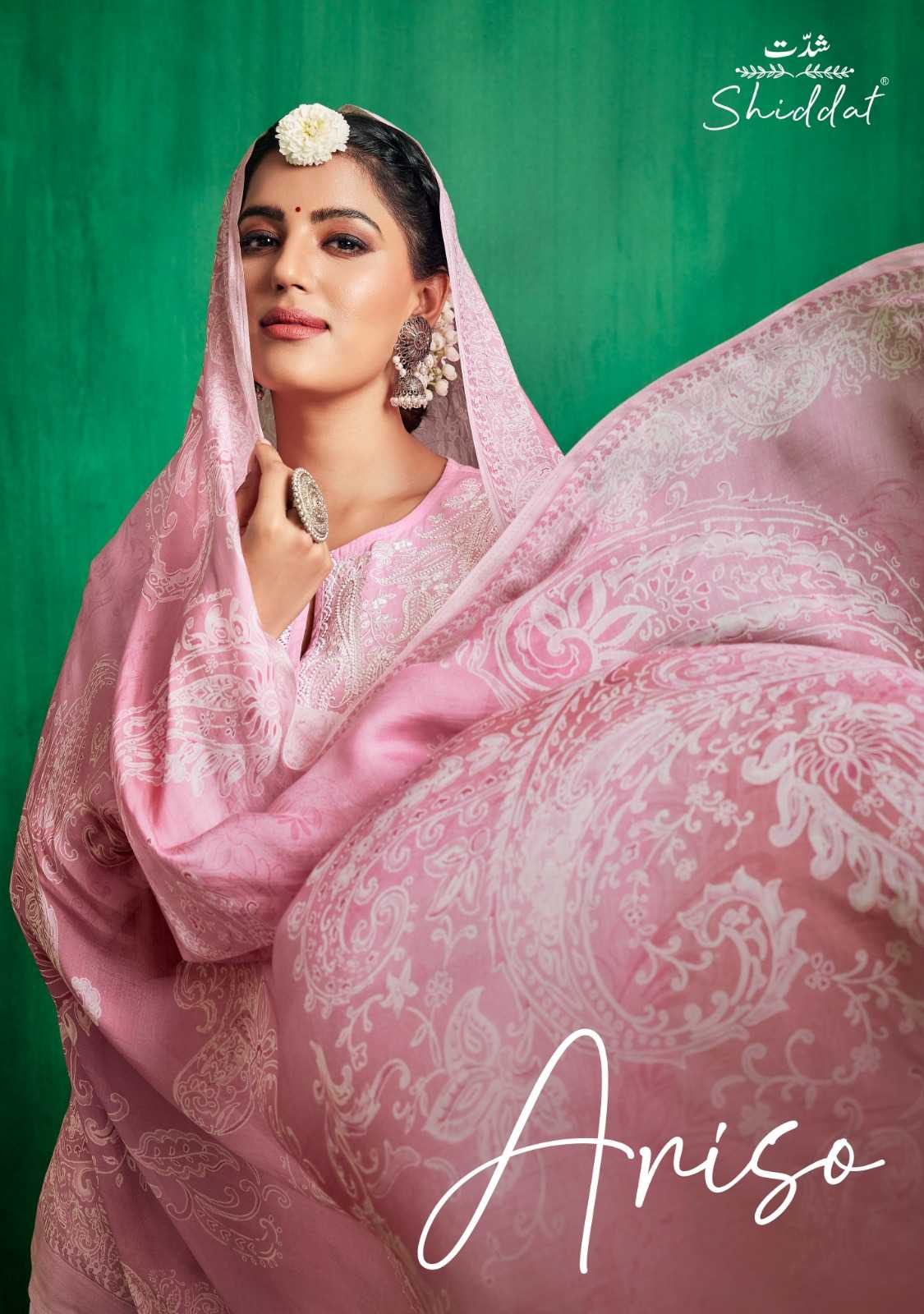 shiddat ariso traditional wear unstitch suit