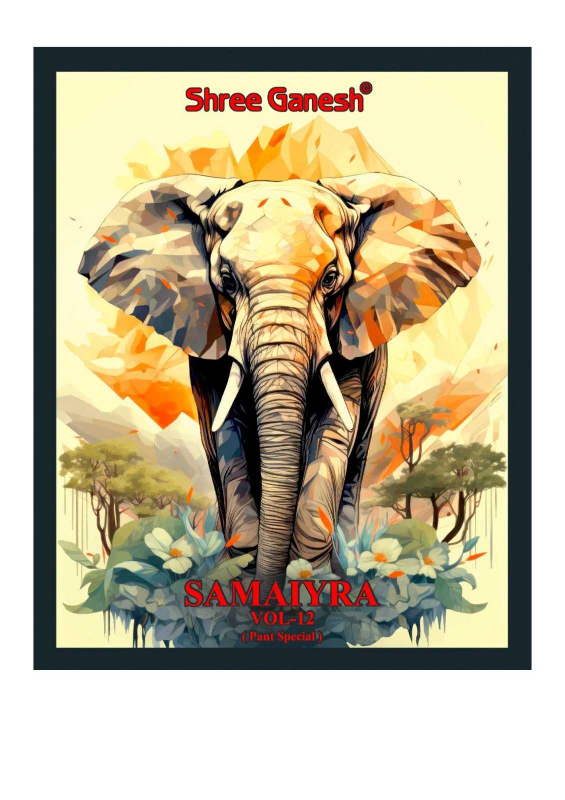 shree ganesh samaira vol 12 readymade cotton kurti pant dupatta