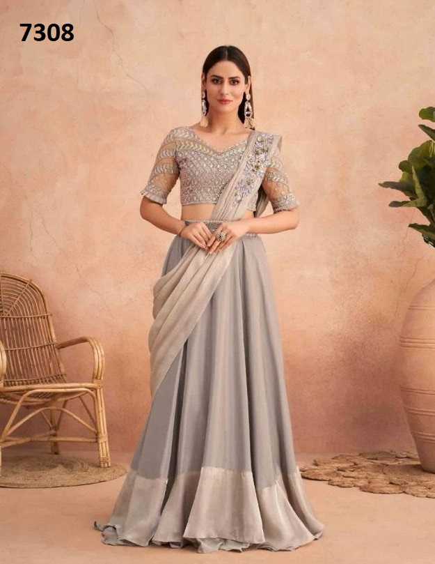 tfh super star nx 2 designer party wear sarees supplier