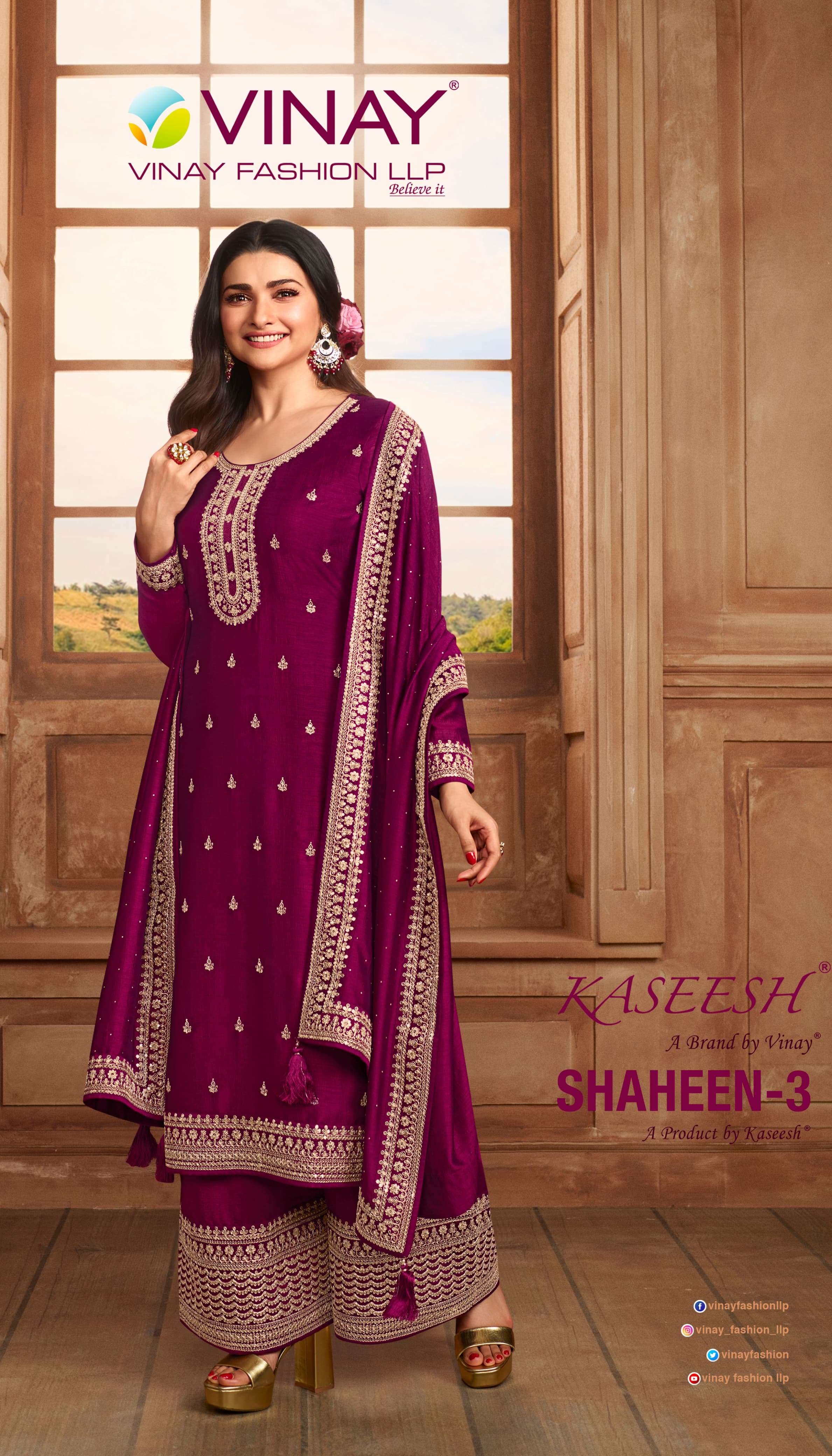 vinay fashion kaseesh shaheen vol 3 hitlist 2 designer occasion wear dress material