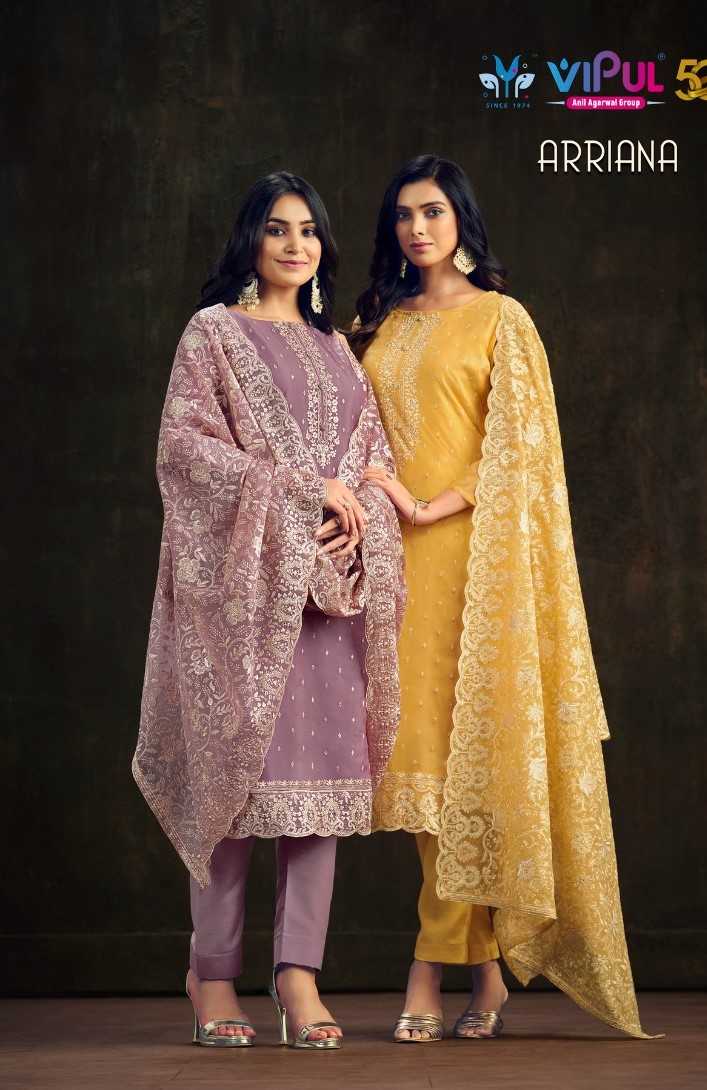vipul fashion arriana festive wear designer dress material