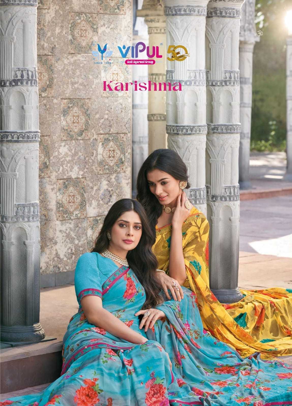 vipul fashion karishma 75204-75215 fancy georgete sarees collection