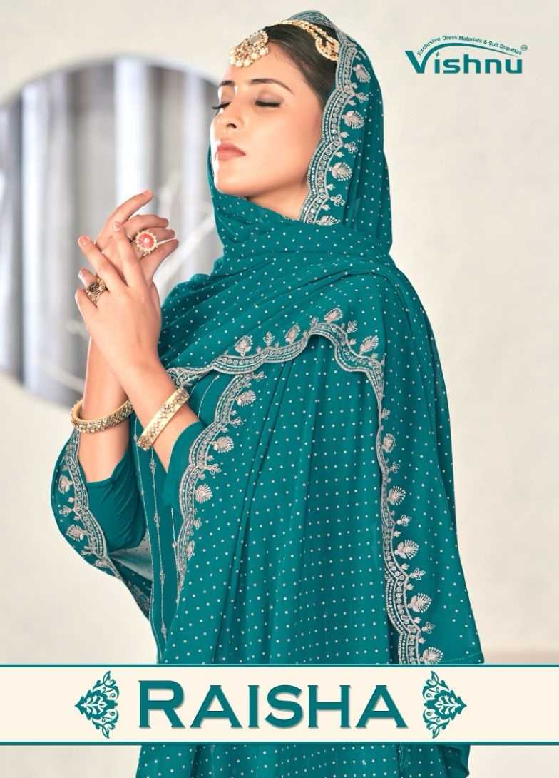 vishnu raisha traditional wear designer unstitch suit