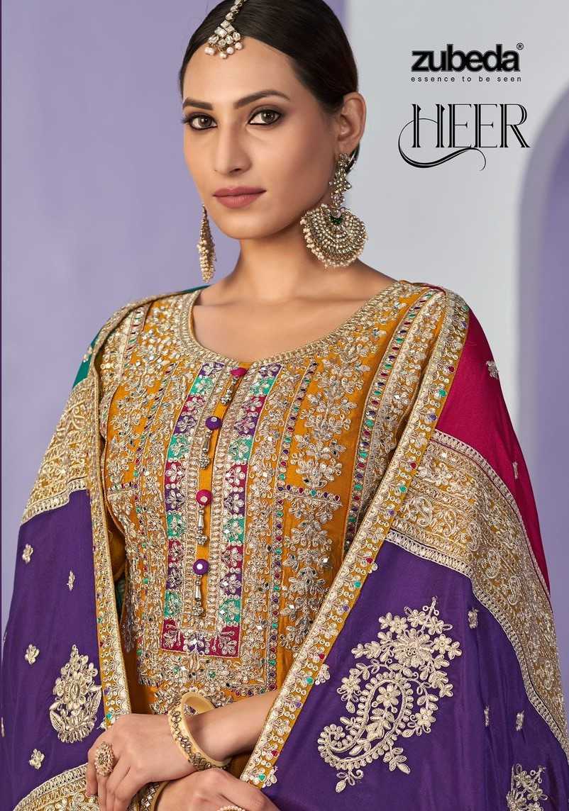 zubeda heer designer unstitch occasion wear salwar kameez catalogue
