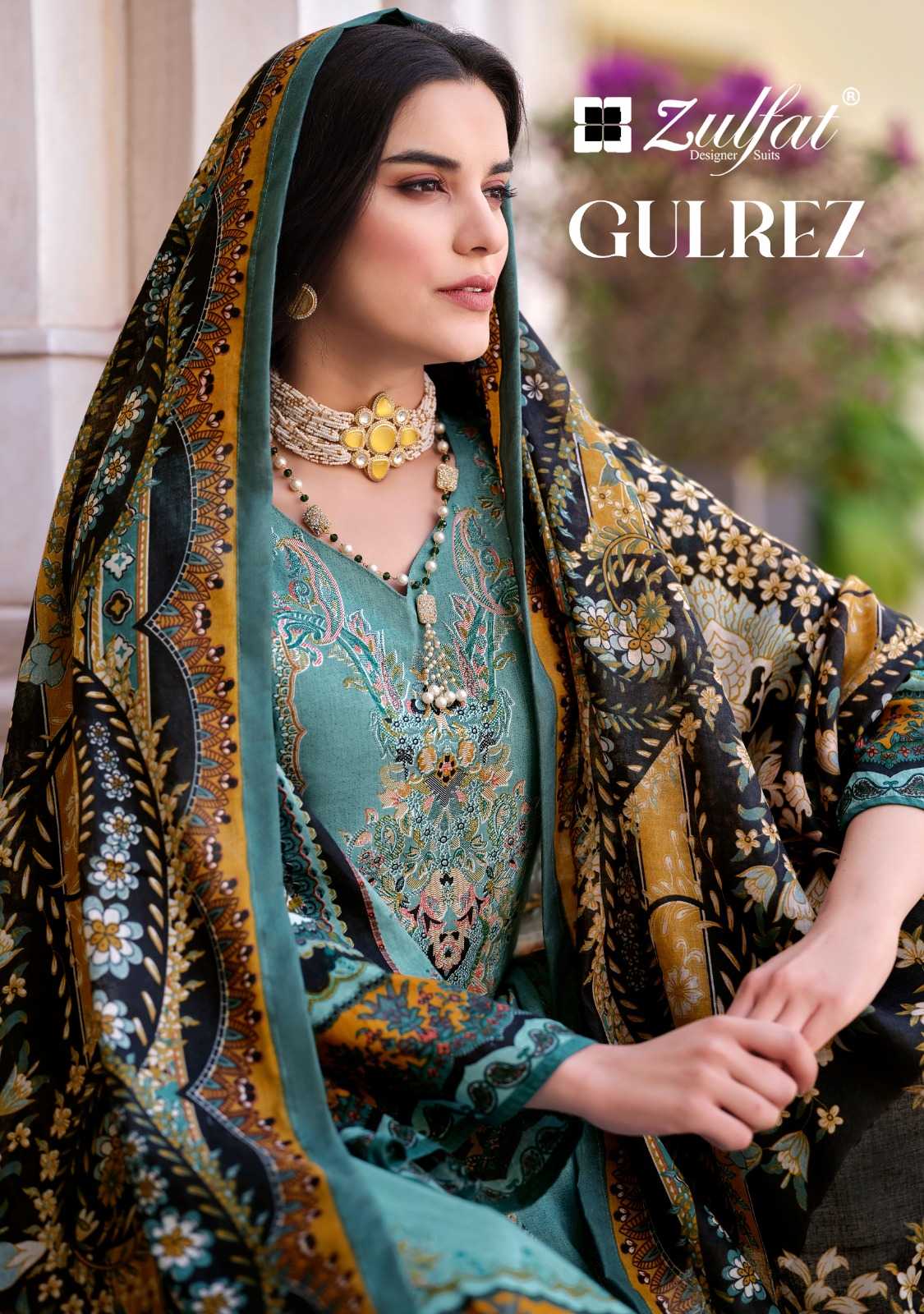 zulfat gulrez trendy pakistani cotton comfy unstitch salwar kameez